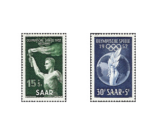 Special edition for the 1952 Olympic Games in Helsinki - Germany / Saarland 1952 Set