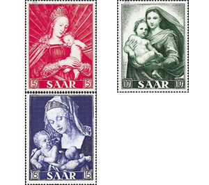 Special edition for the Marian Year  - Germany / Saarland 1954 Set