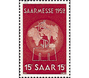 Special edition on the occasion of the Saarmesse 1951 - Germany / Saarland 1952 - 1,500 Pfennig