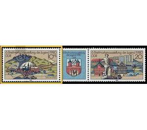 Special stamp exhibition of the youth: 6th stamp exhibition of the youth, Zella-Mehlis 1980  - Germany / German Democratic Republic 1980 - 10 Pfennig