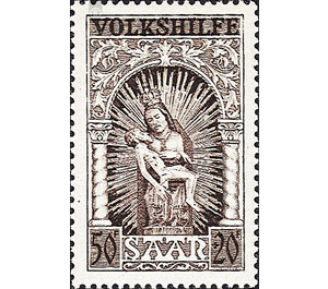 Special stamp series: Charity issue in favor of Volkshilfe - Germany / Saarland 1949 - 50 Franc