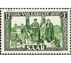 Special stamp series: Charity issue in favor of Volkshilfe - Germany / Saarland 1950 - 1,200 Pfennig