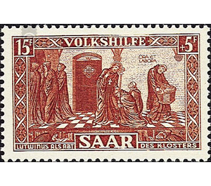 Special stamp series: Charity issue in favor of Volkshilfe - Germany / Saarland 1950 - 1,500 Pfennig
