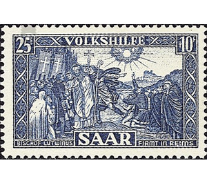 Special stamp series: Charity issue in favor of Volkshilfe - Germany / Saarland 1950 - 2,500 Pfennig