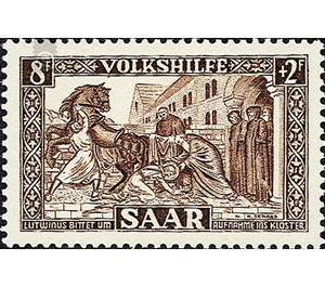 Special stamp series: Charity issue in favor of Volkshilfe - Germany / Saarland 1950 - 800 Pfennig