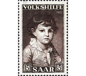 Special stamp series: Charity issue in favor of Volkshilfe - Germany / Saarland 1952 - 1,500 Pfennig