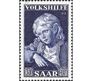 Special stamp series: Charity issue in favor of Volkshilfe - Germany / Saarland 1952 - 3,000 Pfennig