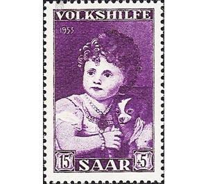 Special stamp series: Charity issue in favor of Volkshilfe - Germany / Saarland 1953 - 1,500 Pfennig