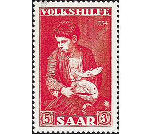 Special stamp series: Charity issue in favor of Volkshilfe - Germany / Saarland 1954 - 500 Pfennig