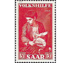 Special stamp series: Charity issue in favor of Volkshilfe - Germany / Saarland 1954 - 500 Pfennig