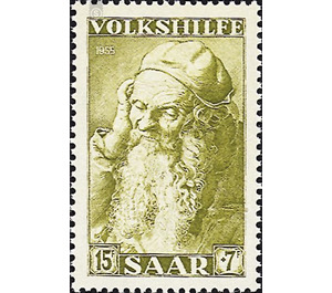 Special stamp series: Charity issue in favor of Volkshilfe - Germany / Saarland 1955 - 1,500 Pfennig