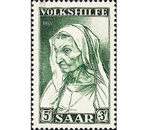 Special stamp series: Charity issue in favor of Volkshilfe - Germany / Saarland 1955 - 500 Pfennig