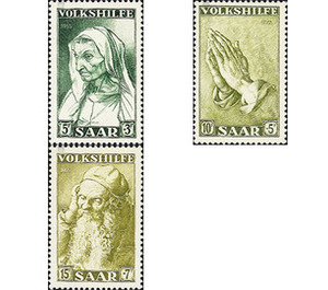 Special stamp series: Charity issue in favor of Volkshilfe - Germany / Saarland 1955 Set