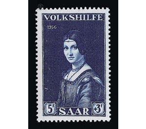 Special stamp series: Charity issue in favor of Volkshilfe - Germany / Saarland 1956 - 5 Franc