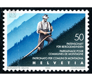 Sponsorship for mountain communities  - Switzerland 1990 - 50 Rappen