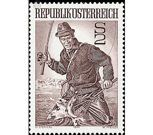 sport fishing  - Austria / II. Republic of Austria 1971 - 2 Shilling