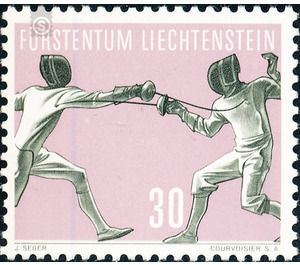 Sports  - Liechtenstein 1958 - 30 Rappen