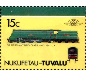 SR Merchant Navy Class 4-6-2 1941 UK - Polynesia / Tuvalu, Nukufetau 1987