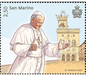 St. John Paul 2nd - San Marino 2020 - 2.50