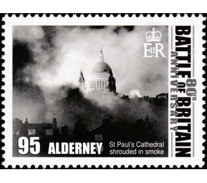 St Paul's Cathedral During Air Raid - Alderney 2020 - 95