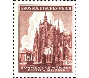 St.-Veits-Cathedral, Prague - Germany / Old German States / Bohemia and Moravia 1944 - 1.50