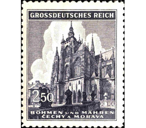St.-Veits-Cathedral, Prague - Germany / Old German States / Bohemia and Moravia 1944 - 2.50