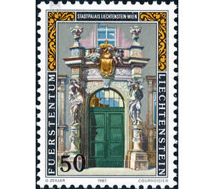 Stadtpalais  - Liechtenstein 1987 - 50 Rappen