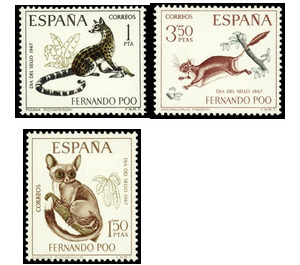 Stamp Day 1967 - Central Africa / Equatorial Guinea  / Fernando Po 1967 Set