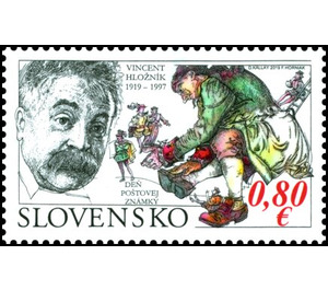 Stamp Day : Vincent Hložník - Slovakia 2019 - 0.80