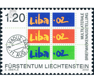 Stamp Exhibition - LIBA  - Liechtenstein 2002 - 120 Rappen