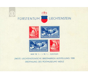 Stamp Exhibition  - Liechtenstein 1936 - 100 Rappen