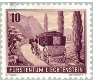 Stamp Exhibition  - Liechtenstein 1946 - 10 Rappen