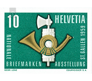 Stamp Exhibition  - Switzerland 1959 - 10 Rappen