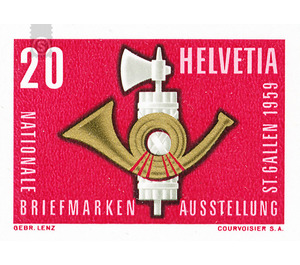 Stamp Exhibition  - Switzerland 1959 - 20 Rappen
