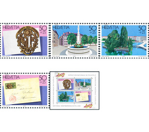 Stamp Exhibition  - Switzerland 1990 Set