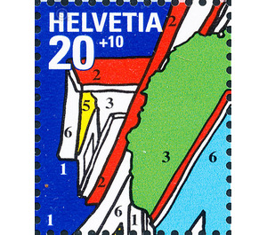Stamp Exhibition  - Switzerland 1999 - 20 Rappen