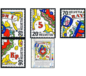 Stamp Exhibition  - Switzerland 2000 Set