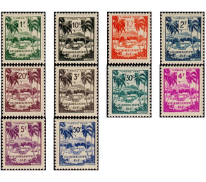 Stamp Tax - Caribbean / Guadeloupe 1947 Set