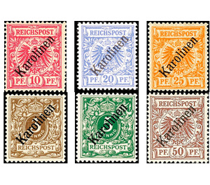 Stamps of Germany overprinted Karolinen - Micronesia / Caroline Islands 1899 Set