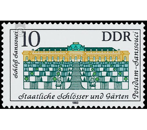 State castles and gardens  - Germany / German Democratic Republic 1983 - 10 Pfennig