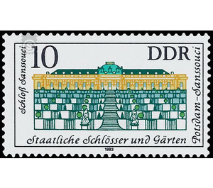 State castles and gardens  - Germany / German Democratic Republic 1983 - 10 Pfennig