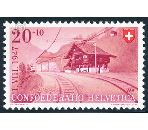 stations  - Switzerland 1947 - 20 Rappen