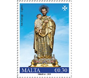 Statue from Xaghra Basilica, Gozo - Malta 2020 - 0.30