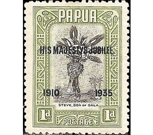 Steve, Son of Oala - overprinted - Melanesia / Papua 1935 - 1