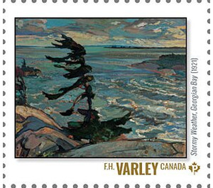 "Stormy Weather, Georgian Bay" by FH Varley - Canada 2020