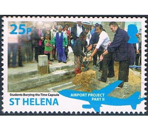 Students Burying the Time Capsule - West Africa / Saint Helena 2016 - 25