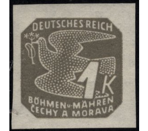 Stylized dove - Germany / Old German States / Bohemia and Moravia 1943 - 1