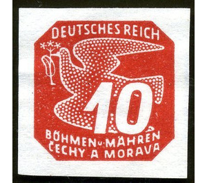 Stylized dove - Germany / Old German States / Bohemia and Moravia 1943 - 10