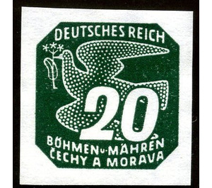 Stylized dove - Germany / Old German States / Bohemia and Moravia 1943 - 20