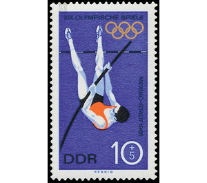 Summer Olympic Games, Mexico City  - Germany / German Democratic Republic 1968 - 10 Pfennig